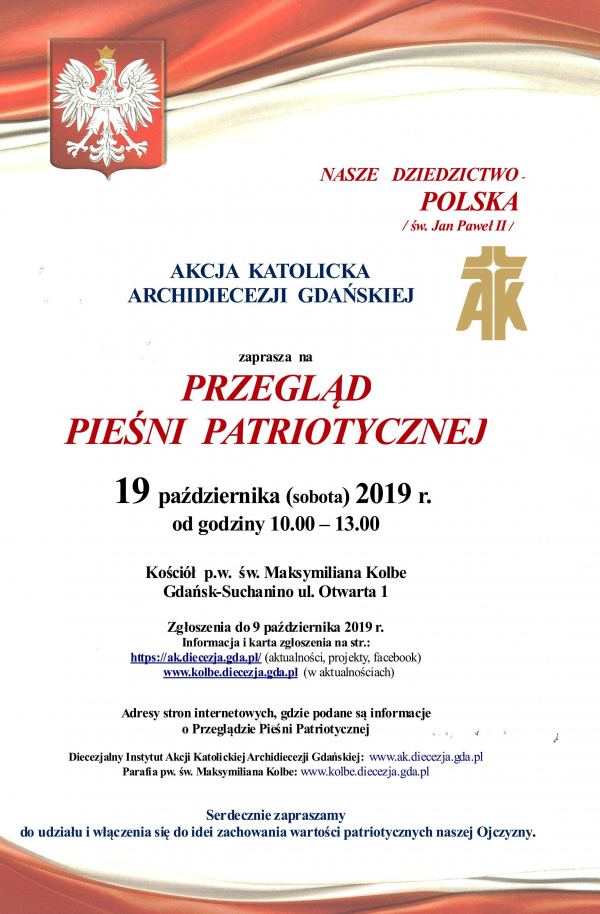 PRZEGLĄD  PIEŚNI  PATRIOTYCZNEJ  2019